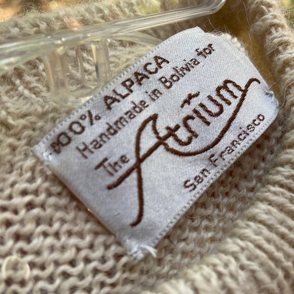 Vintage Alpaca Sweater by Atrium - Size Medium / Large - Picture 4 of 4